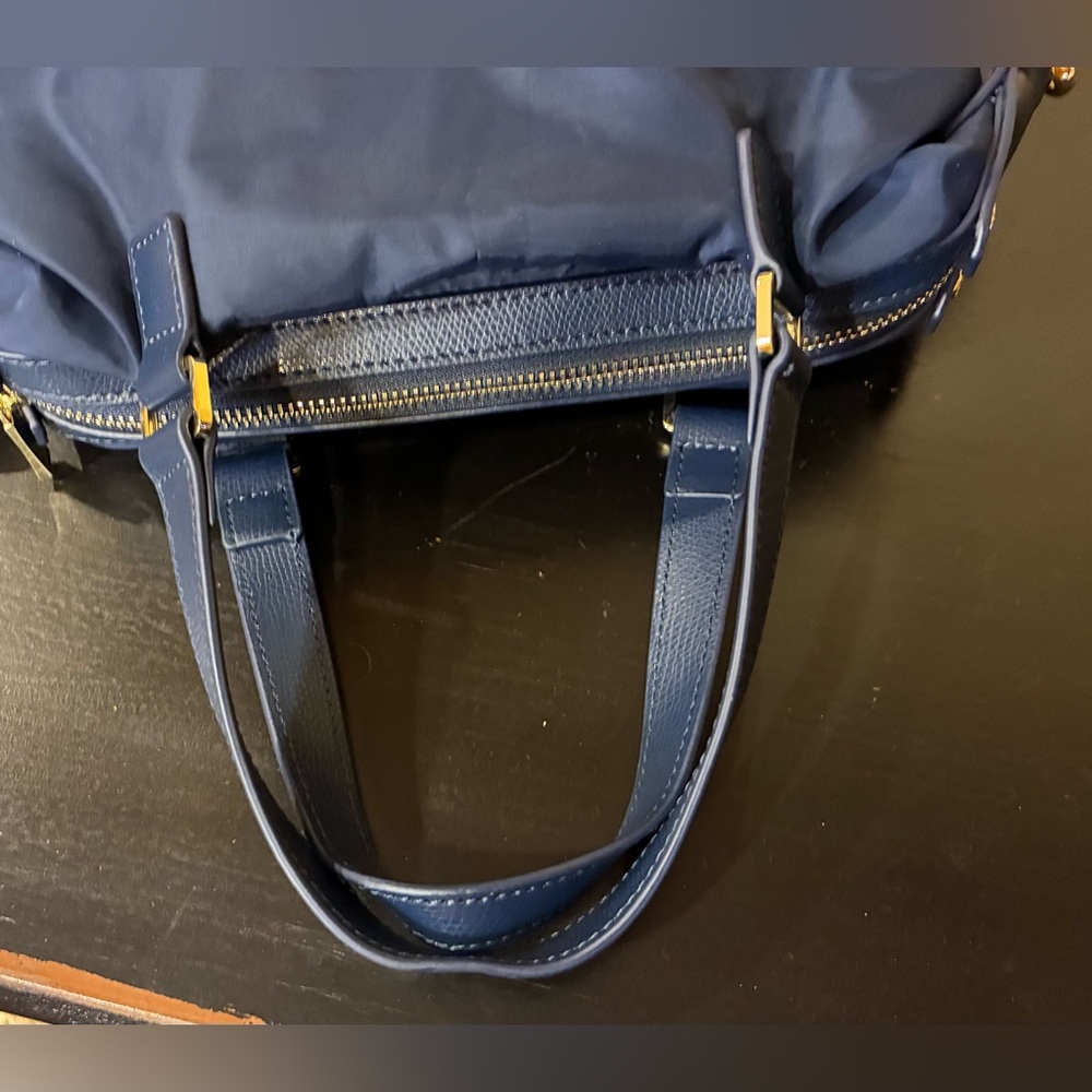 Hedgren Prisma Spectral Handbag Crossbody Double Top Handles Dress Blue  NWOT - Picture 6 of 16